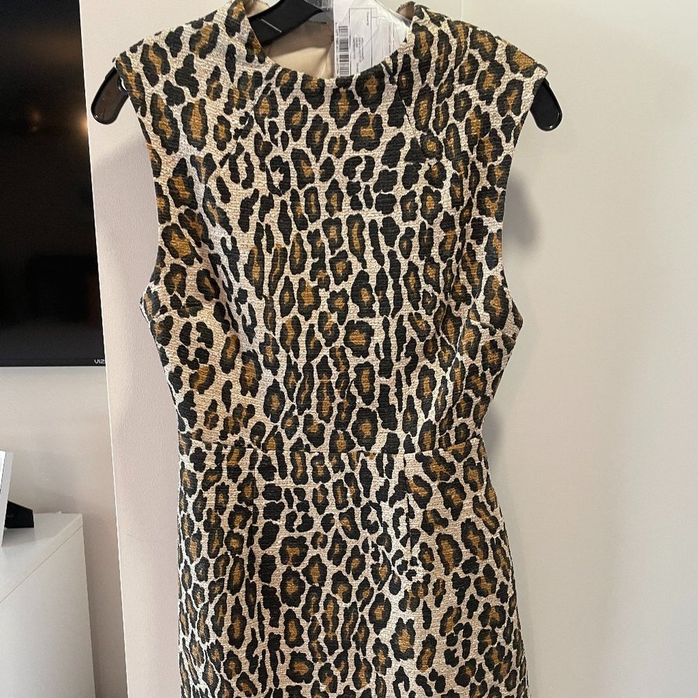 Leopard print Midi Dress